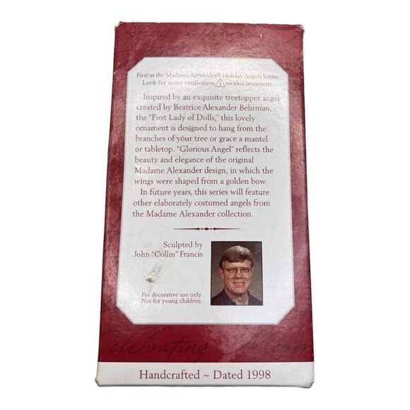 Madame Alexander, Glorious Angel 1st In Series,Hallmark Christmas Ornament 1998 - Picture 2 of 12